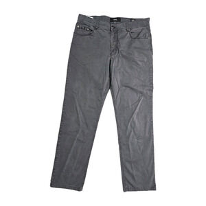 BRAX Cooper Fancy Pants Mens 36x34 Gray Regular fit Chino Business Casual